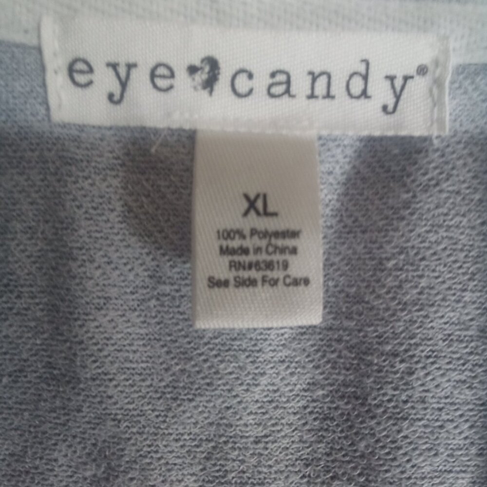 Eye Candy Women's Hoodie Size XL Zip Up Metal Happy Unicorns Ice Cream - Picture 5 of 5